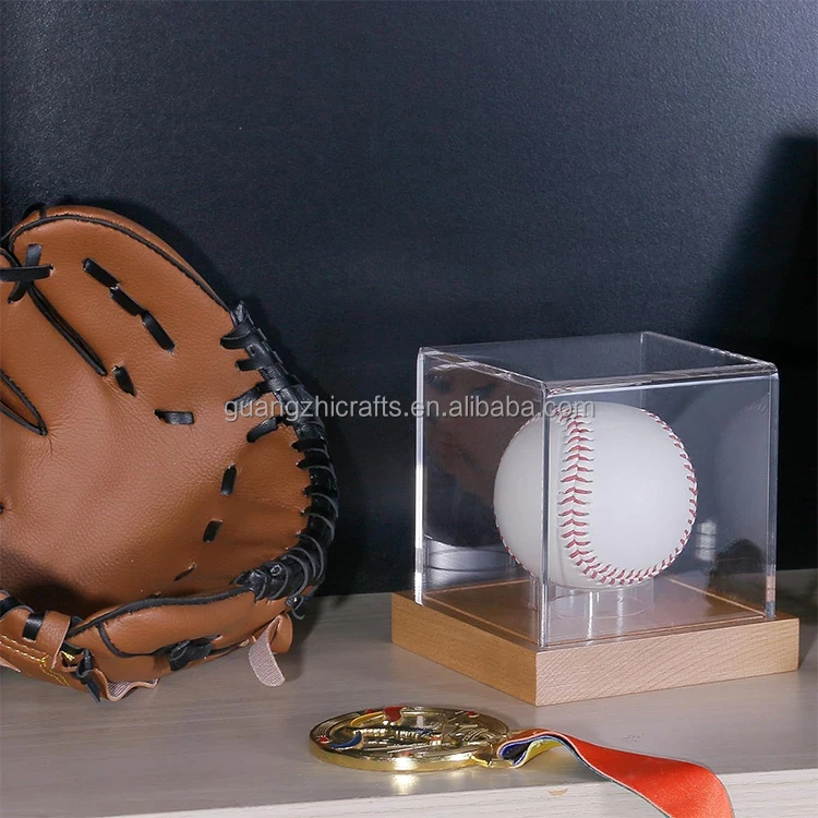 Clear Baseball Stand Holder Rings Acrylic Plastic Display Small Balls Golf Softball Tennis Ball Spheres To Display Basketball Display - Display Stand And Acrylic Football Display Price