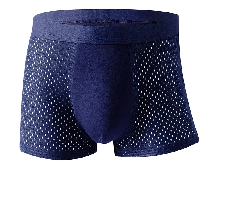 Latest Design Men Ice Silk Cooling Mesh Boxer Shorts Underwear Men Breathable Boxers