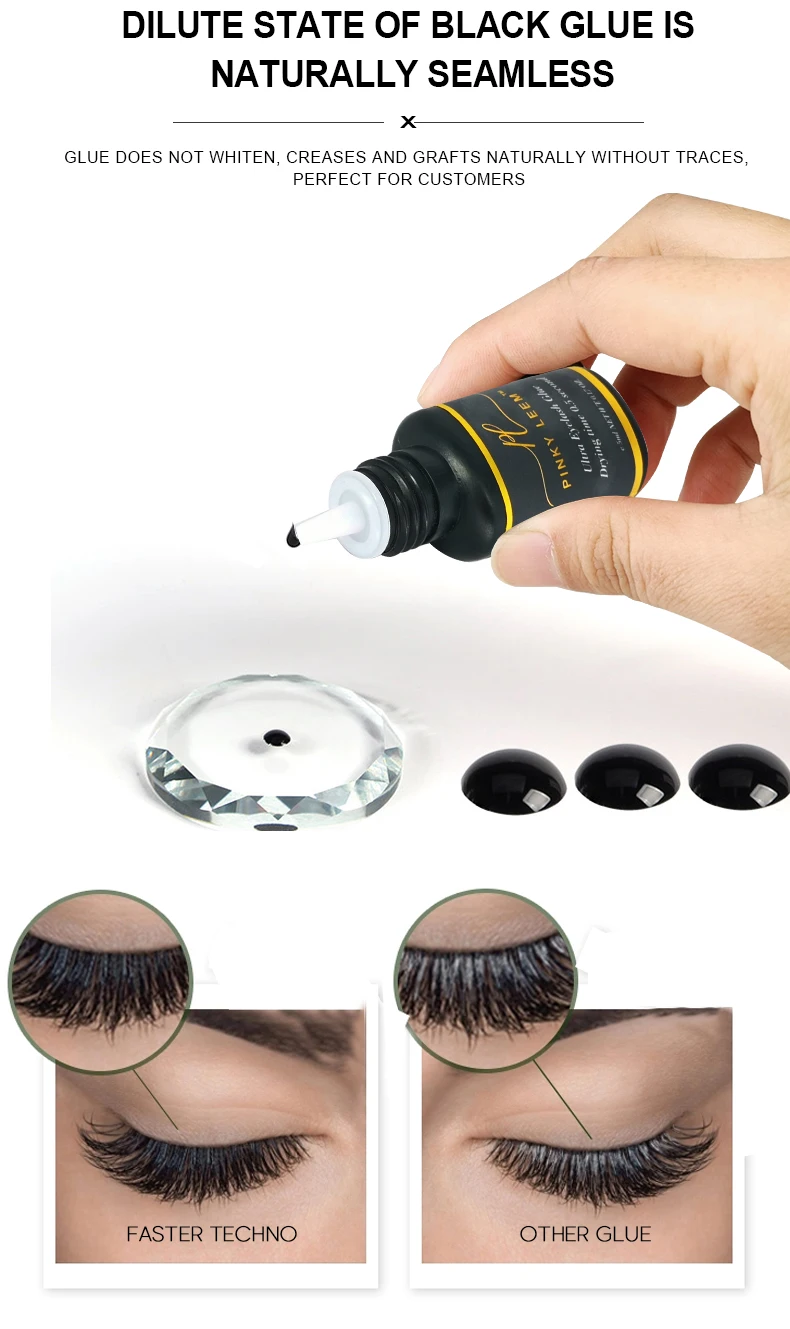 Pinky Leem Custom Private Label 0.5 Sec Individual Lash Extension Glue