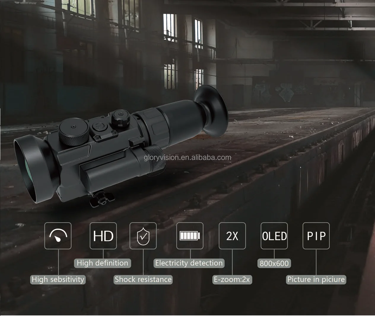 China Made 35 Mm Lens,384x288 Sensor Thermal Imaging Night Vision