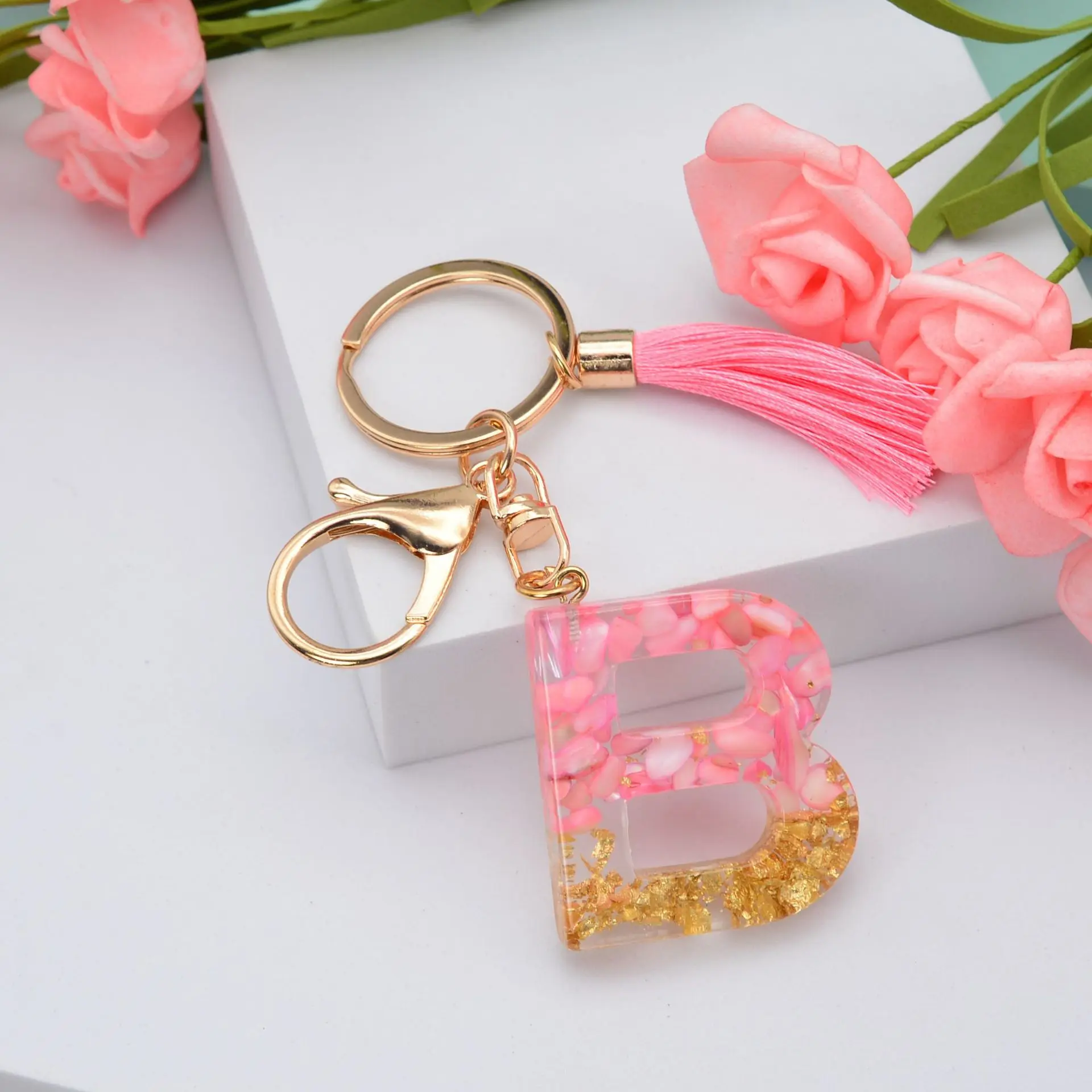 Accessories  Sparkly Rose Keychain Bag Charm New In Packaging
