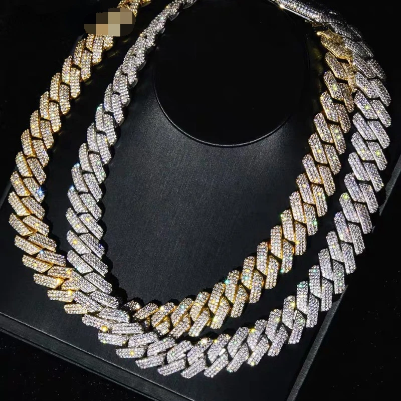 アクセサリー glitter 19mm iced out chain 60cm Hip Hop Jewelry Cubic Zirconia Iced Out Tennis Chain Iced