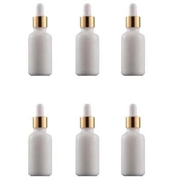 China Supplied Luxury White Porcelain Dropper Bottles Reasonable Price Empty Glass Bottle of Essential Oils Attar