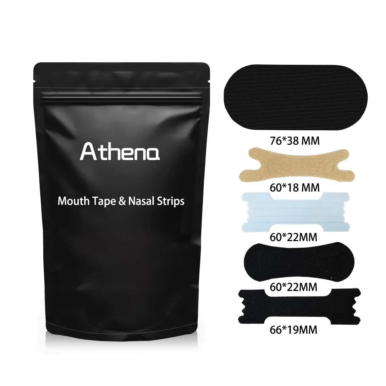 Custom Mouth Tape & Nasal Strips Anti-snoring Latex-free Soft Performance Nose Strips Breathing for Sleeping