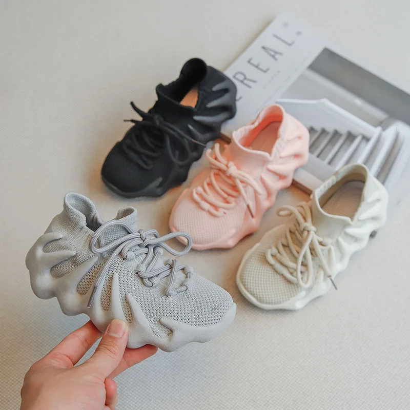 Лидер продаж 450, стильные детские кроссовки yeezy для мальчиков и девочек, легкие и удобные кроссовки для отдыха, детская обувь yeezy 450