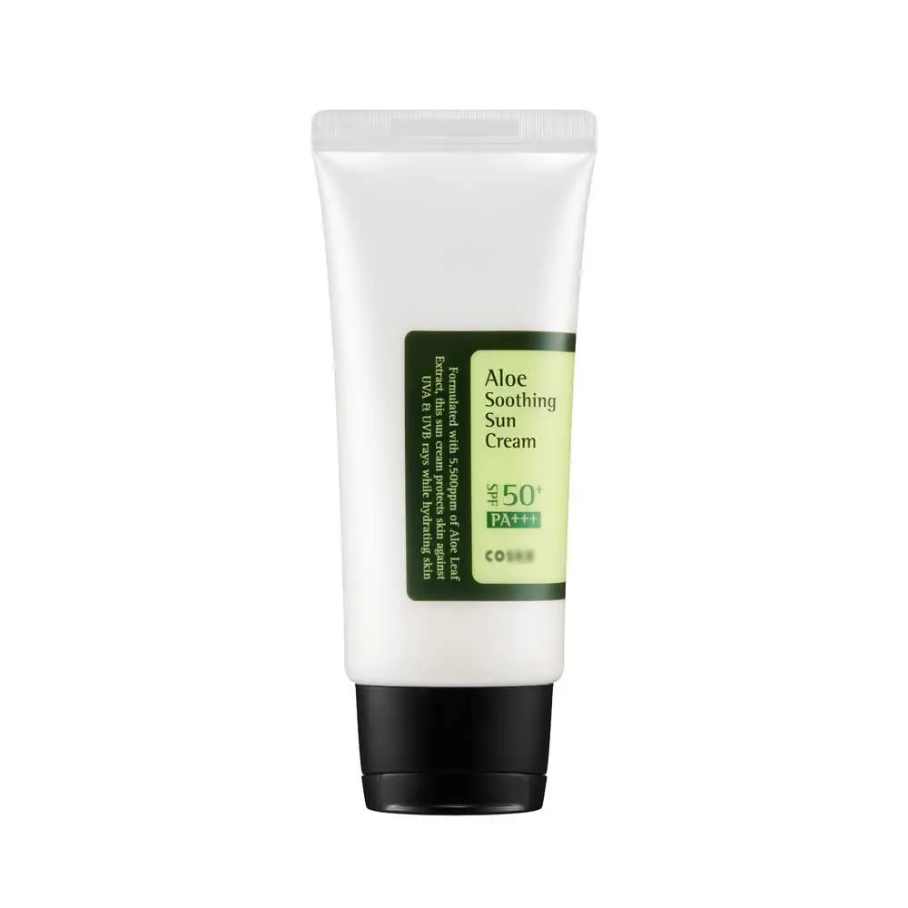 COOSRX SPF50 PA+++ 50ml Aloe Soothing Sun Cream Organic Vegan UV Protection Made in Korea CPNP Certified