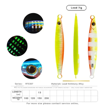 Cheery RTS307 Metal Jigging Lure 150g Vertical Casting Speed Bait for Mackerel & Tilapia River Fishing – Metal Jig – view 4