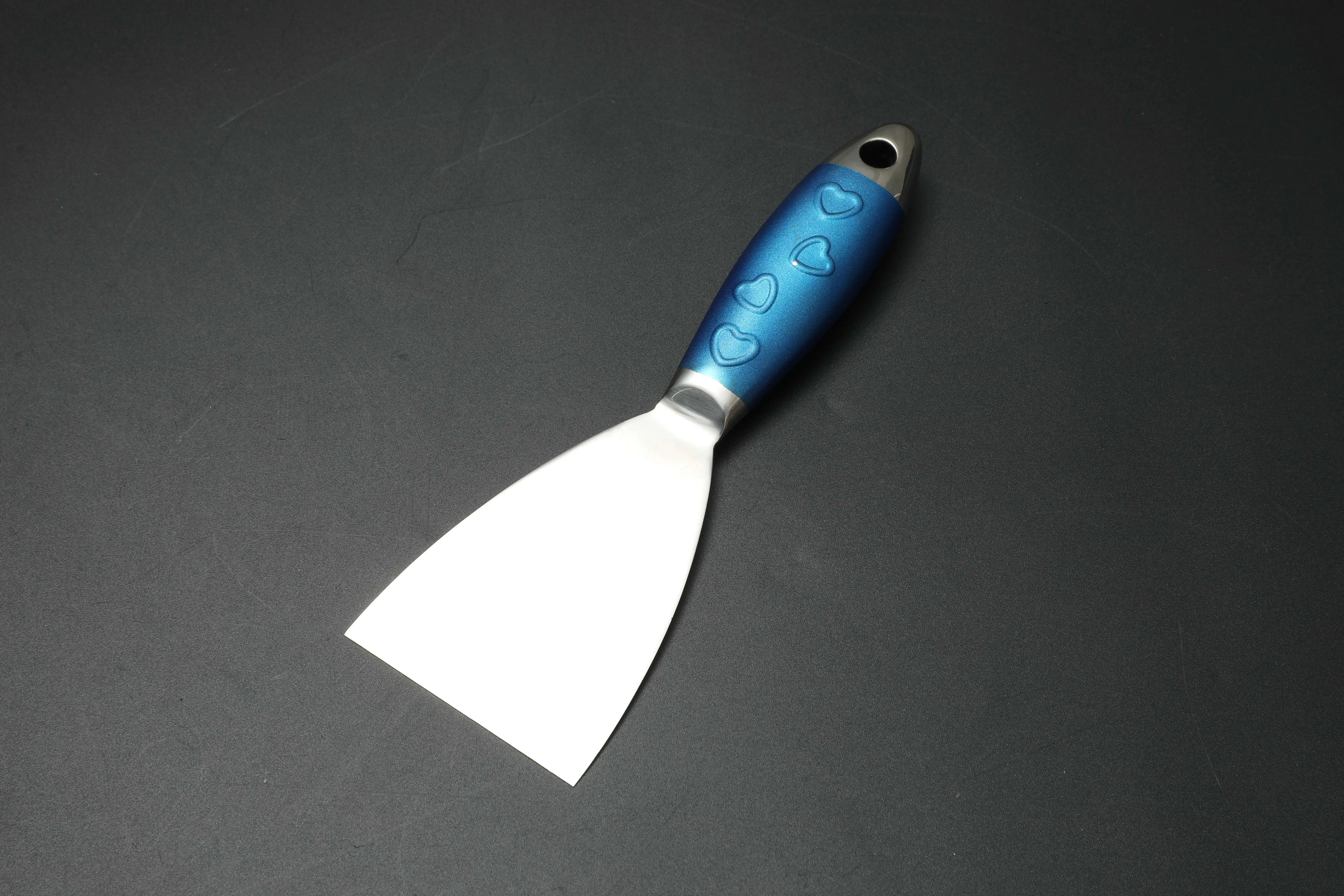 New Arrivals All Stainless One-Piece Stainless Steel Handle Putty Knife Scraper for Wall Scraping Work