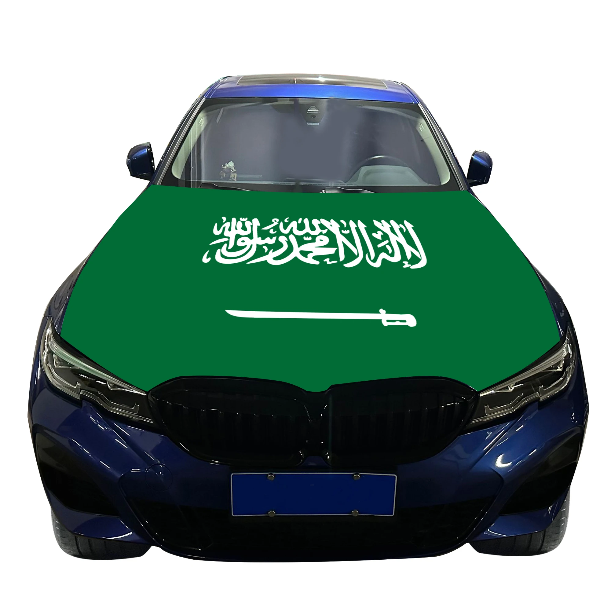 Car Hood Cover Flags - High-Quality Knitted Polyester