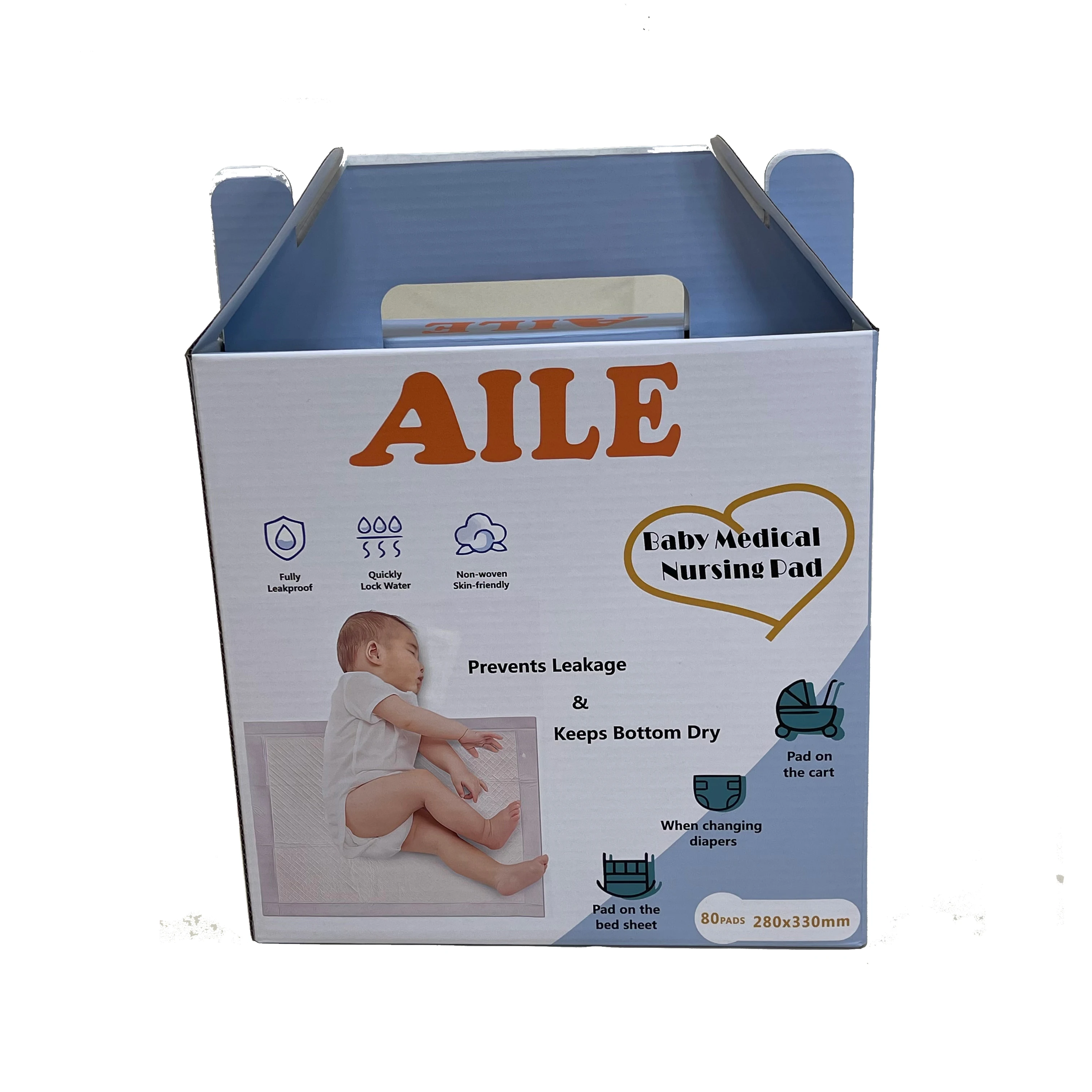 skin friendly water resistant keeps surface dry Waterproof Cooling infant diapers baby undersheet Baby Waterproof Sheet