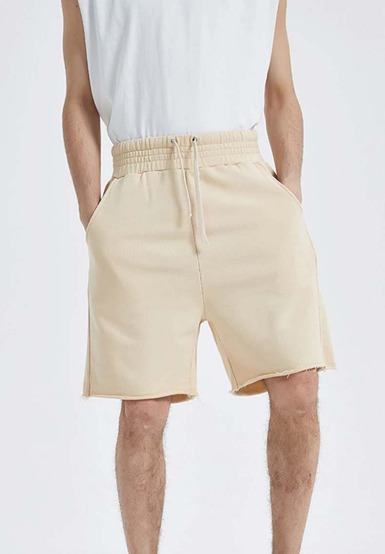 Summer Essential 100% βαμβακερό ανδρικό σορτς με τσέπες Κοντό παντελόνι γυμναστικής Αθλητικό σορτς συν μέγεθος για άνδρες136_voghion.com