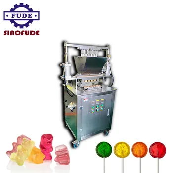 small table top vitamin gummy depositor lollipop hard candy making machine manufacturers