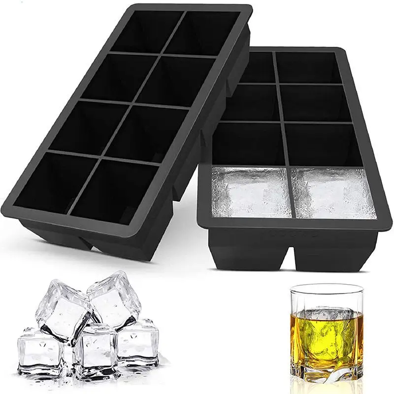 Hot Sale Custom Silicone Ice Cube Tray Easy Release Silicone Ice Ice Tray Mold