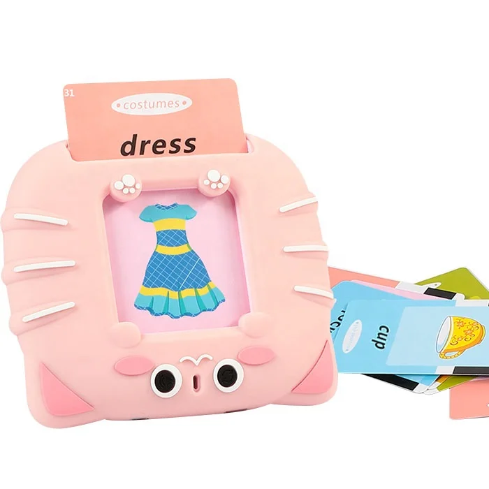 YMX KA06 пользовательские говорящие слова фонарик карточка Обучающие игрушки машина для детей мальчиков