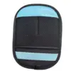 Cuero negro y azul
