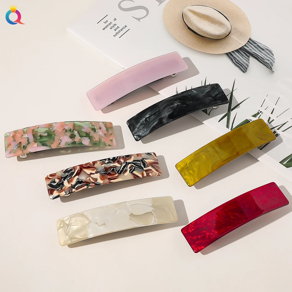 QIYUE различные акриловые Франция заколка для волос женские аксессуары для волос