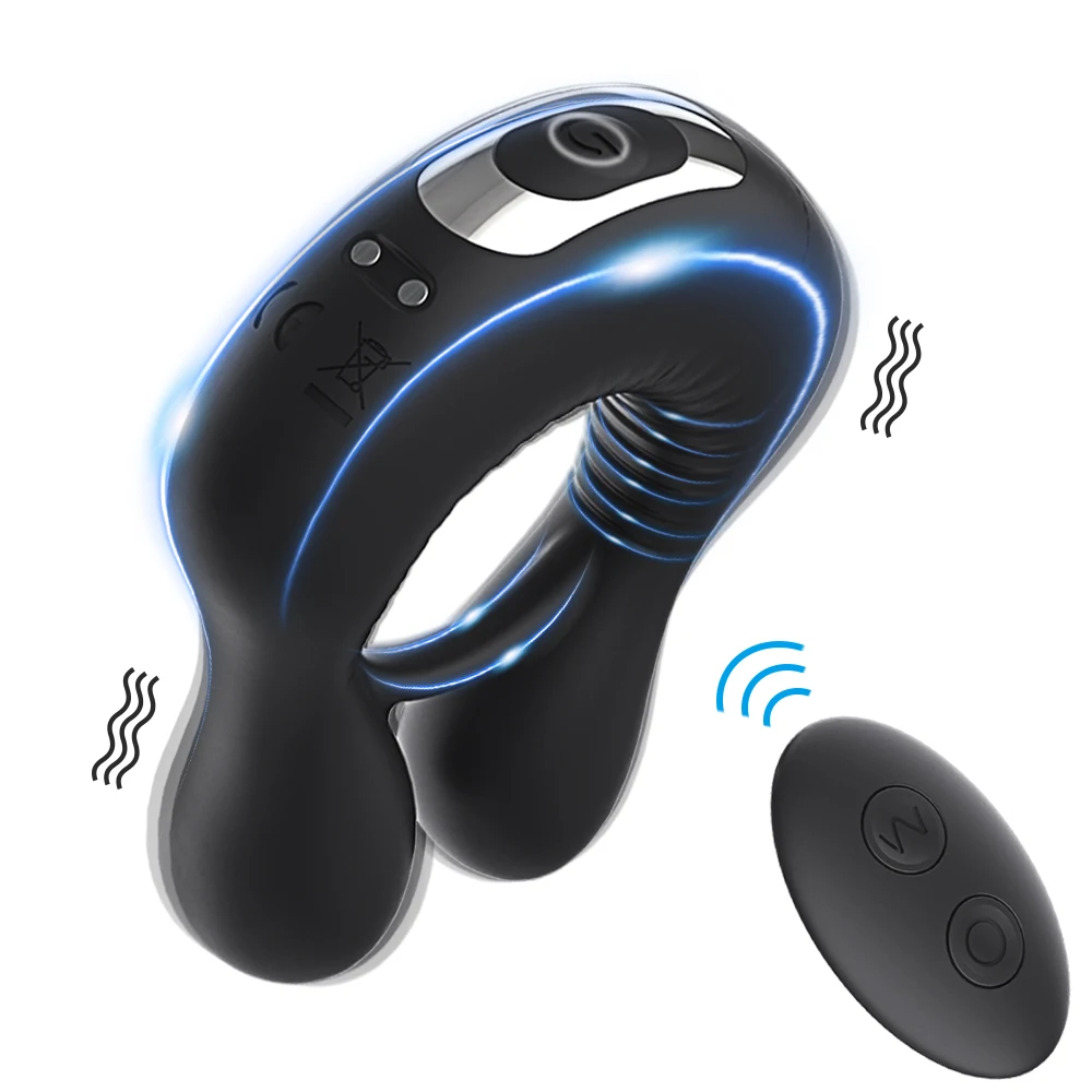 male remote control vibrator Automatic 3 Frequency Telescopic Male Masturbator