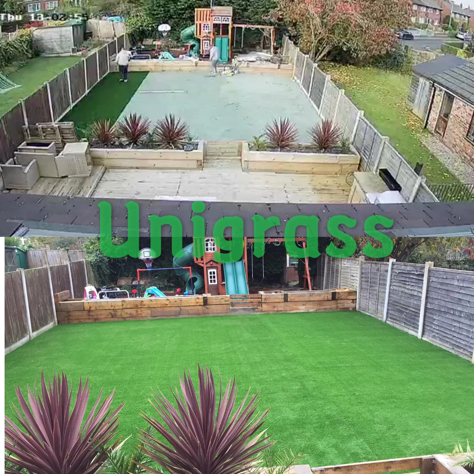 Экологичная синтетическая газонная искусственная трава UNI 23 мм для двора