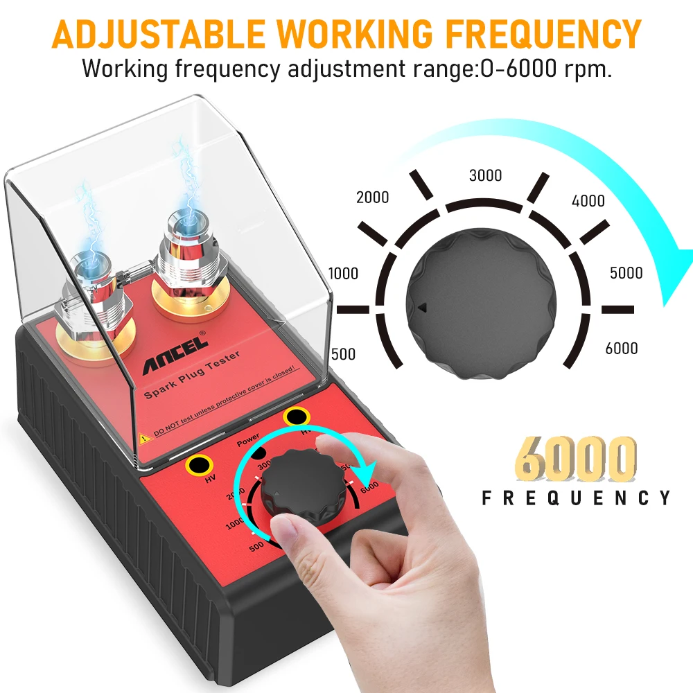 ANCEL Spark Plug Tester Adjustable RPM