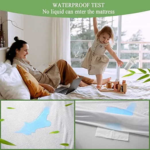 Bed Bug Protection Sheet Deep Pocket Waterproof Bamboo Mattress Cover for Bed for Home Use supplier