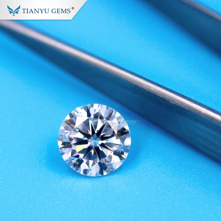 Tianyu Gems 7mm to 11mm Round Colorless DEF Vvs Clarity Synthetic Loose  Moissanite Diamond Price Per Carat