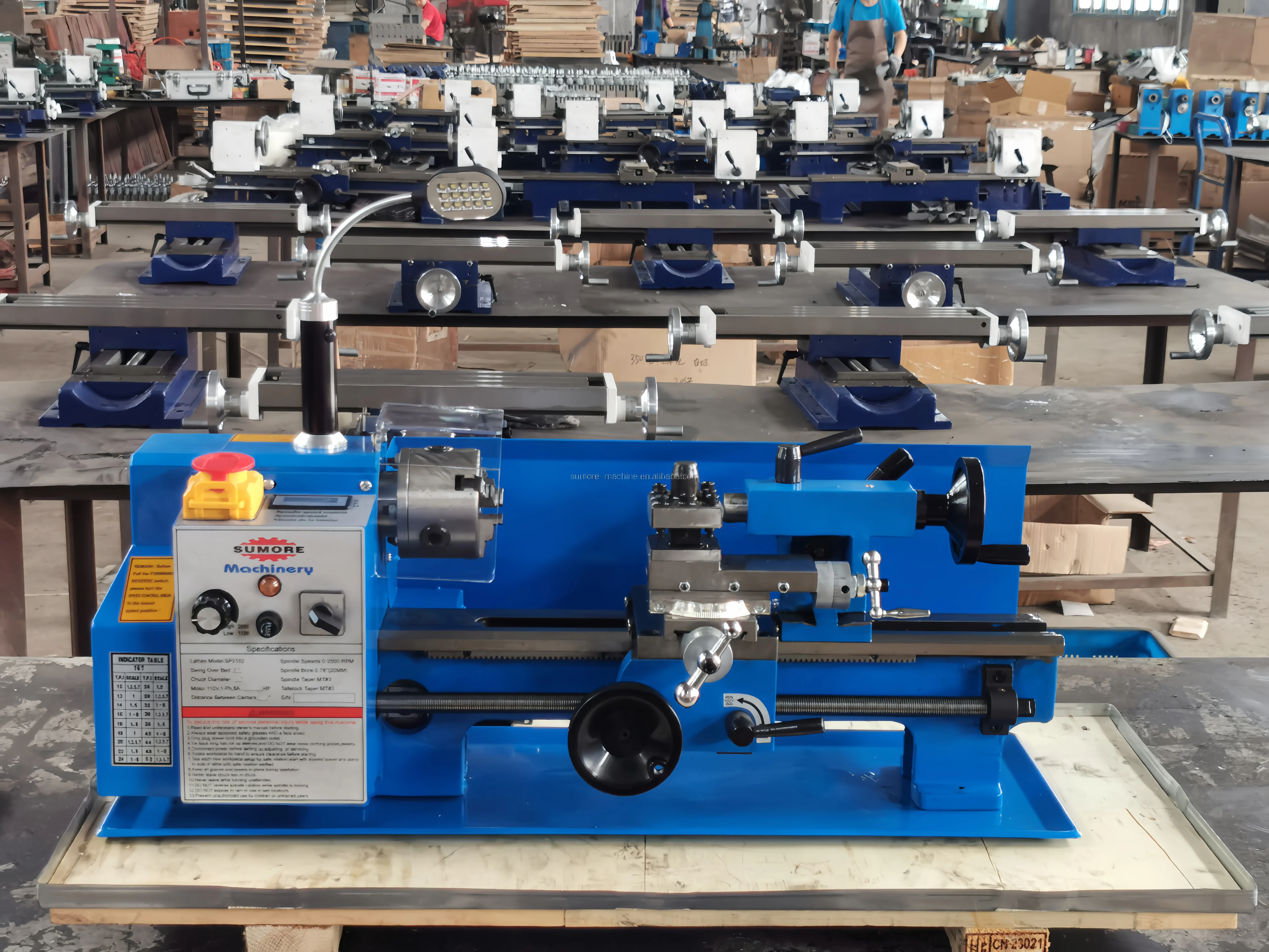 Small Mini Type Desktop Lathe Machine Mini Metal Bench Lathe for Sale SP2102