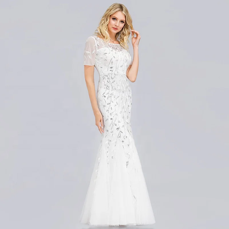 High Quality White Bridesmaids Gown 8XL White Wedding Gown Africa Plus Size  Bridesmaid Gown Dresses