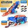 [Blue] Tyrannosaurus Rex Eating Car [with 6 Alloy Mini-Cars]