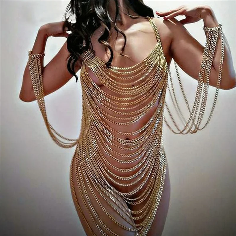 CHRAN Full Body Chain Jewelry for Women Sexy Costume India