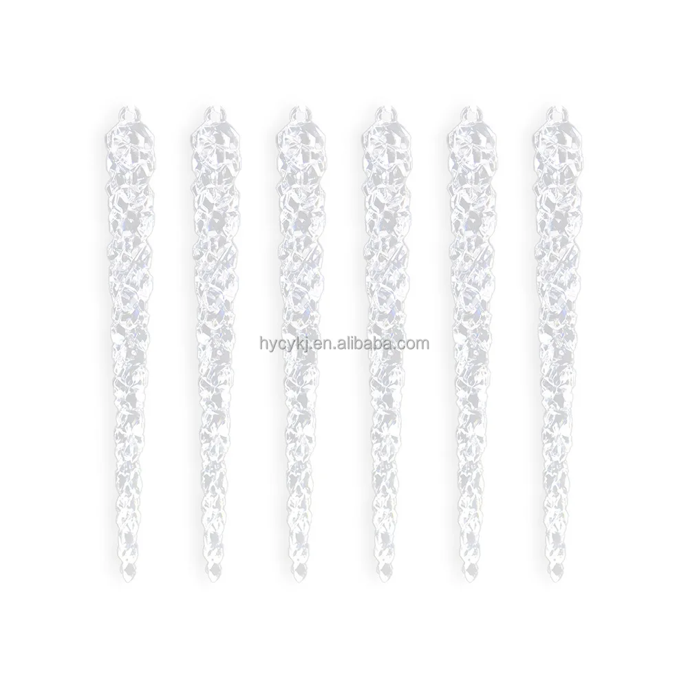 15cm Hanging Christmas Decoration Clear Acrylic Icicle Ornaments Buy