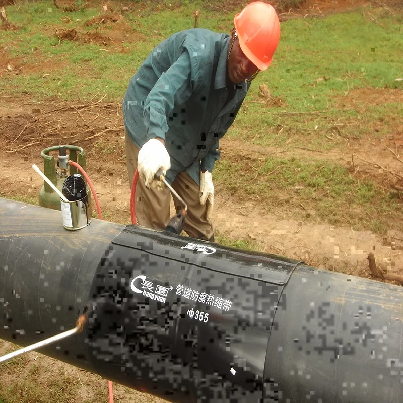 Hdpe Heat Shrink Wraparound Sleeve For Pipelines 3lpe Heat Shrinkable