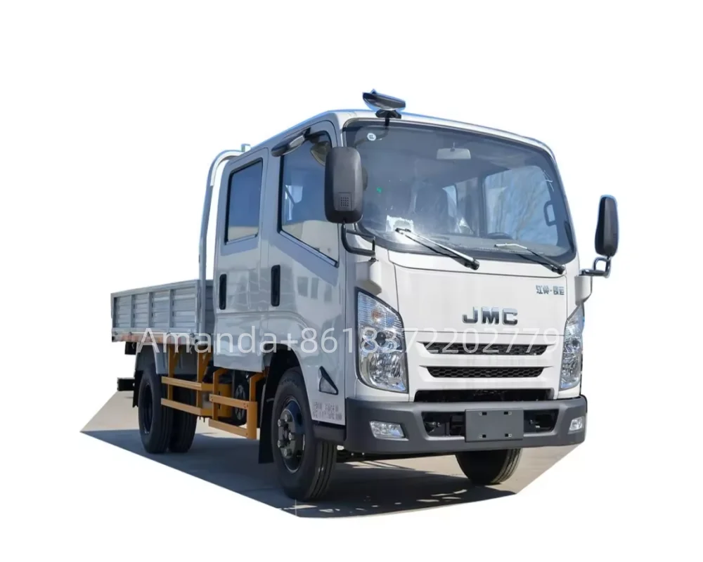 JMC Brand New 4x2 Left Hand Drive Double Cabin 3tons Light Tipper Dump Trucks for Sale