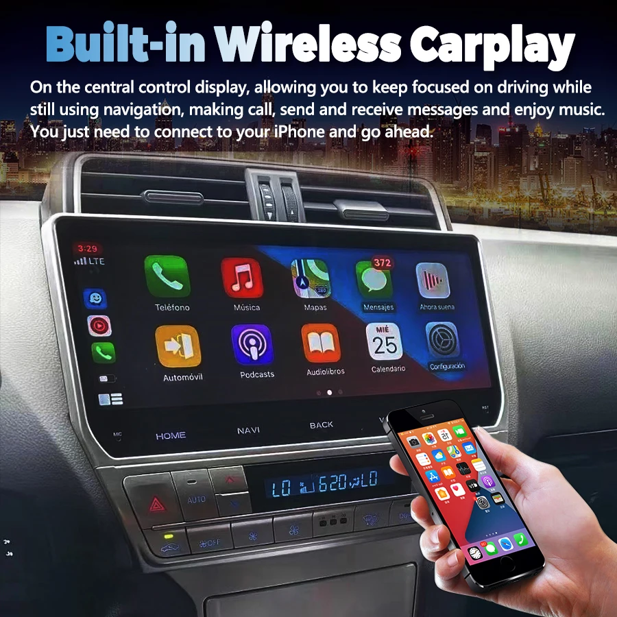 トヨタ プラド 2021-2019年向け 12.3インチ Android 13 ナビ GPS