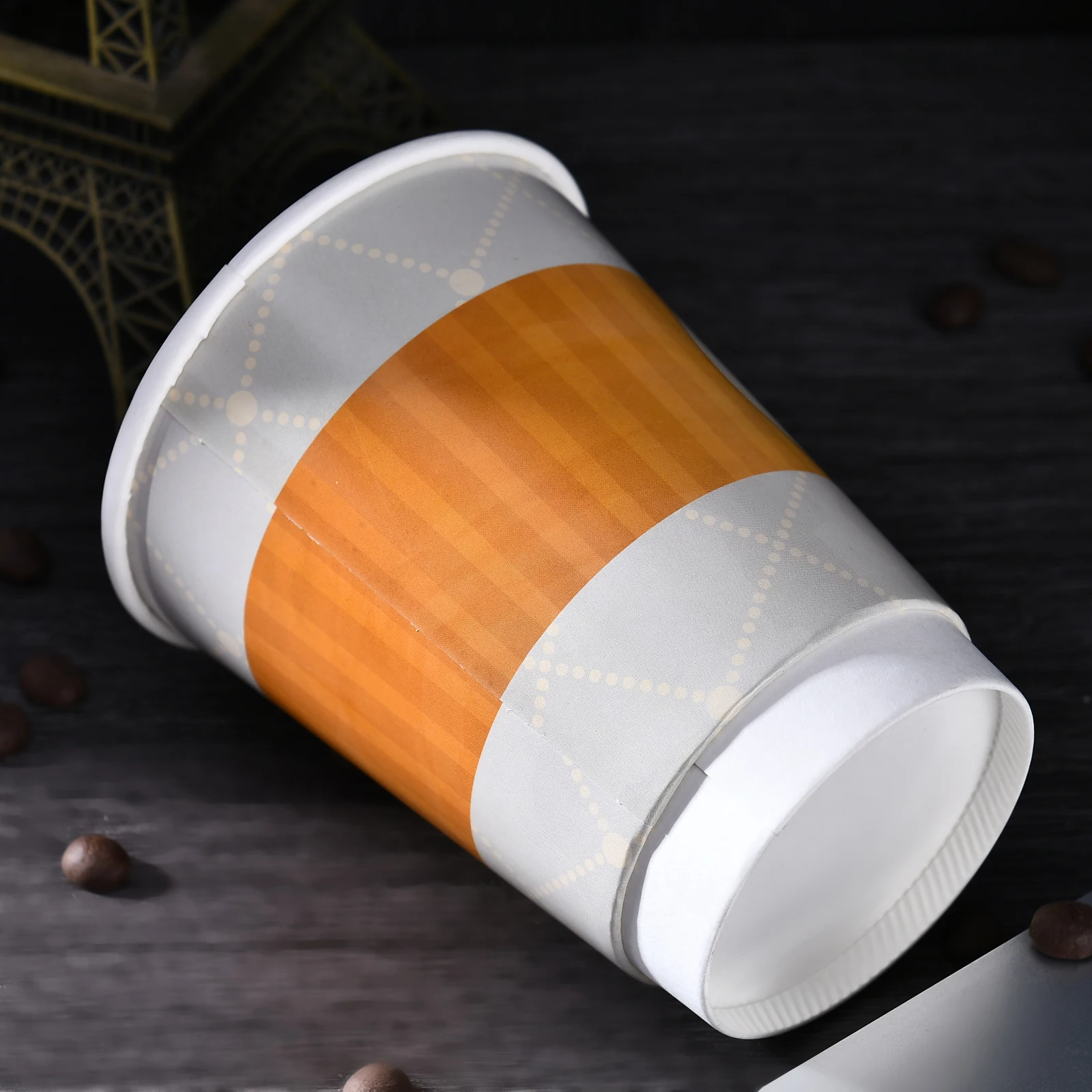 Ecofriendly Print Reusable Disposable Horizontal Ripple Single Wall