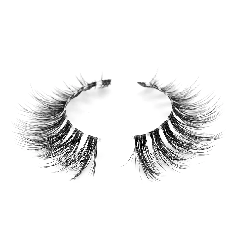 Hollyren Natural Full Strip Lashes Vegan 3d Mink Faux Eyelashes Fluffy ...