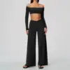 Black Top+Pants Set