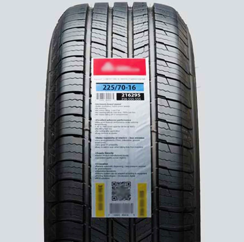 High Quality Custom Tire Labels Semi-Glossy Vinyl Plastic and PET Barcode Tyre Sticker Self-Adhesive for Tires