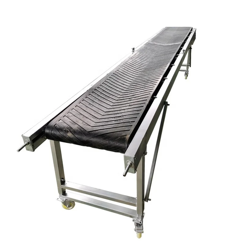 Movable Sand Belt Conveyor System Portable Aggregate Conveyor Soil Powder Belt Conveyor for Truck Loading Unloading