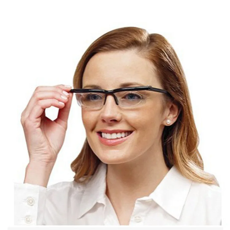Adjustable Strength Glasses Lens Eyewear Distance Reading Glasses Focus