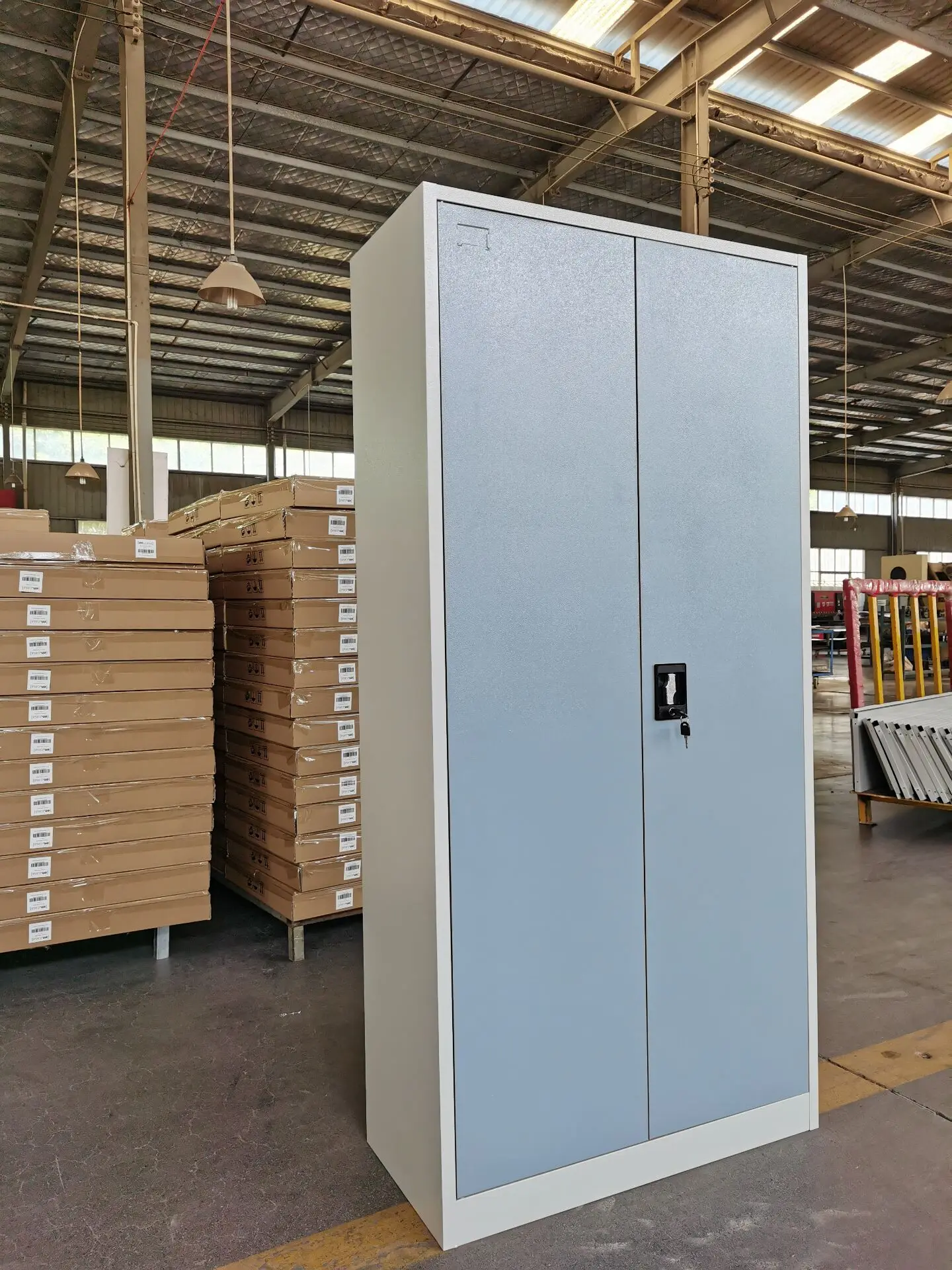 BAS-008 распашная дверь железные шкафы стальной офисный шкаф для хранения со стеклянными