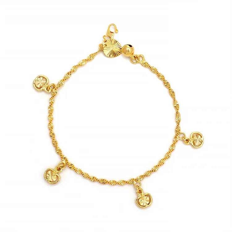 Shop Our Hot Sale Fashion Design 24k Gold Charm Bracelets