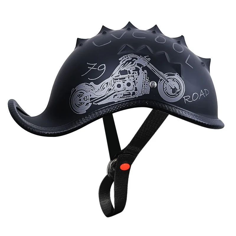 OEM Hedgehog Personality Lightweight Style Harr Ladle Helmet Motorcycle Half Face Helmet Motorcycle for Men Picture