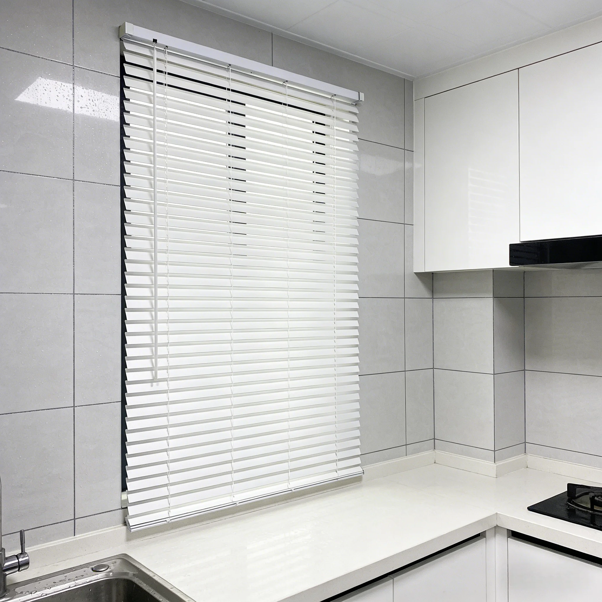Waterproof Built-in PVC Blinds Simple Design UV Blocking for Bathroom Kitchen Wet Areas Easy to Clean Durable Eco-Friendly