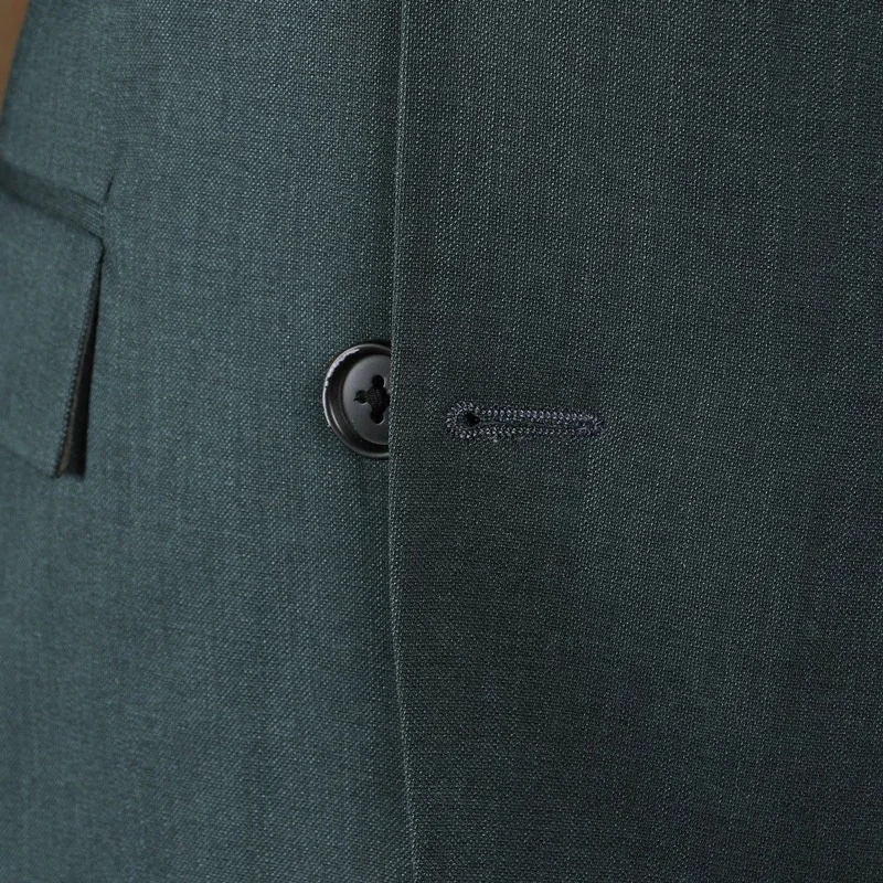 Italy Custom Made to Measure Men Suit Dark Green Man Suit