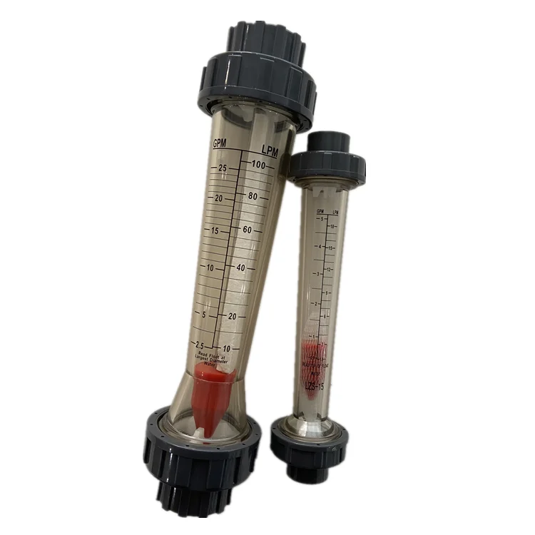 LZS-20 Digital LCD Flowmeter Plastic Oval Gear Meter for Water Gas Oil Liquid Air Thread Connection OEM Customizable
