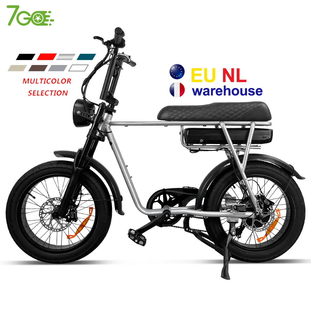 7go EB4 EB2 Retro Vintage Fat E-Bike 500W Power