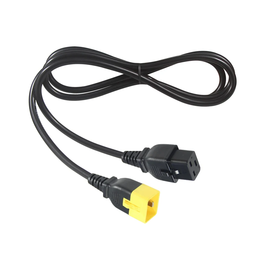Custom Length Color Braided Iec 60320 C20 to Iec 320 C19 Power Cord for Servers and PDU UPS Cable VDE Approval Cords