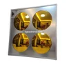 Gold convex+silver mirror on top