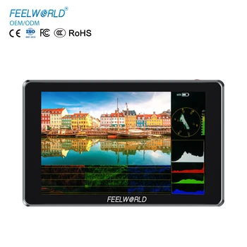 FEELWORLD S7 7 Inch 12G-SDI HDMI2.0 Touchscreen Camera Monitor 1600nit High Brightness OEM/ODM Logo Customization Factory Direct