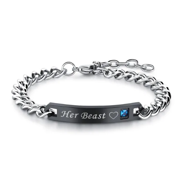 similar chain couple bracelet B015  레이지던